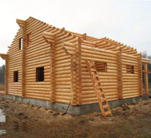 Строительство домов из оцилиндрованного бревна в Анапе